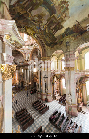 St. Nicholas Church, Lesser Town, Prague, Czech Republic, Europe Stock Photo