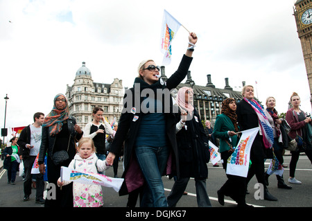 October 17th 2013. Teachers demonstrate against proposed changes to pensions Stock Photo