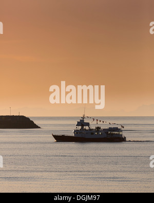 Whale Watching tour, Reykjavik, Iceland Stock Photo