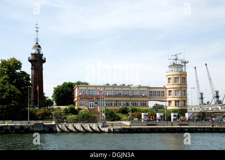 Seeport of Gdansk - Kapitanat Portu. Stock Photo