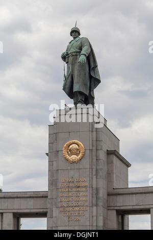 Soviet War Memorial to commemorate conquering Berlin in World War II, Berlin, Berlin, Germany Stock Photo