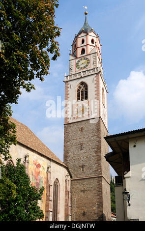 Parish Church of St. Nicholas, Merano, Alto Adige, Italy, Europe Stock Photo