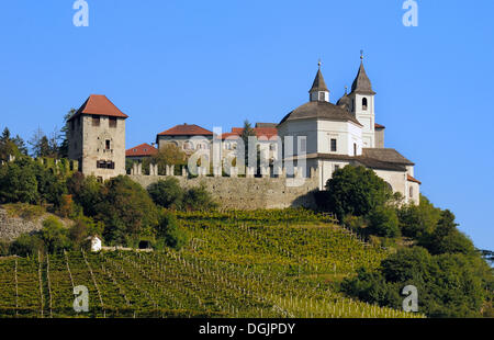 Saeben Abbey at Chiusa in the Isarco Valley, South Tyrol, Trentino, Italy, Europe Stock Photo