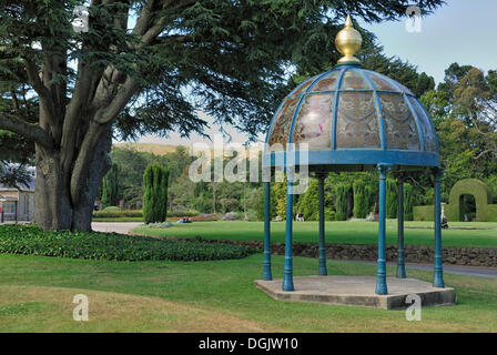 Art Nouveau pavilion, Cupola, Larnach Castle, Otago Peninsula, Dunedin, South Island, New Zealand Stock Photo