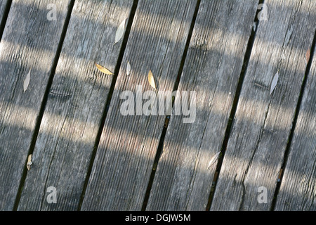 Aging and Weathered Wooden Planks as Design Element Stock Photo