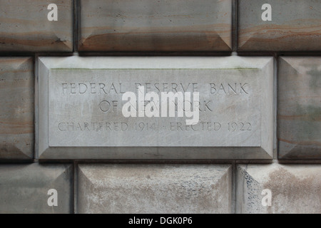 Federal Reserve Bank of New York, USA. Stock Photo