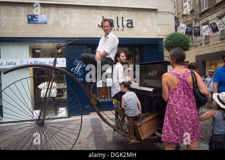 Avignon, during July 13 Theatre festival, Provence, France Stock Photo