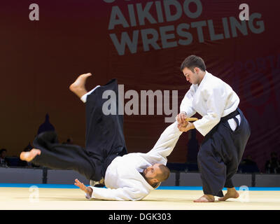 St. Petersburg, Russia. 22nd Oct, 2013. October 22, 2013, St. Petersburg. Second World Combat Games. Aikido  Mixed Demonstration Free style Credit:  Andrew Shlykoff/Alamy Live News Stock Photo
