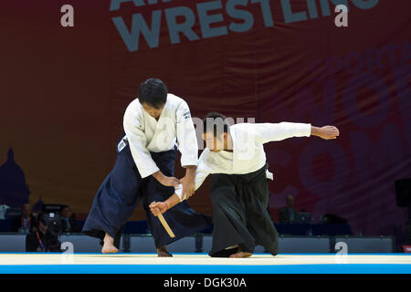St. Petersburg, Russia. 22nd Oct, 2013. October 22, 2013, St. Petersburg. Second World Combat Games. Aikido  Mixed Demonstration Free style Credit:  Andrew Shlykoff/Alamy Live News Stock Photo