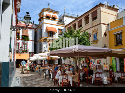 Plaza de los Venerables, Barrio santa Cruz, Seville, Andalusia, Spain Stock Photo