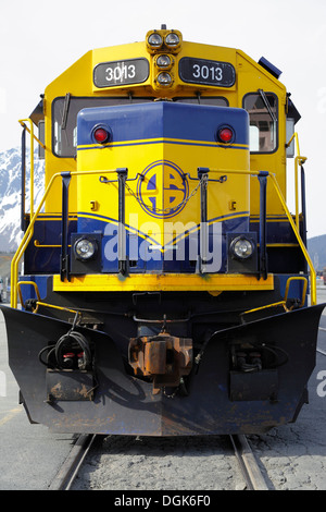 The Anchorage Express terminates at Seward in Alaska. Stock Photo