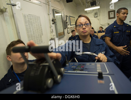 USS Harry S. Truman participates in a replenishment-at-sea with fleet ...