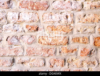 Old brick wall as background, close up Stock Photo