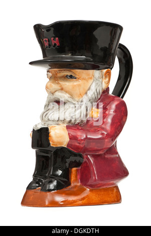 'Chelsea Pensioner' ceramic Staffordshire character / Toby jug by Shorter & Son Ltd from the 1950's Stock Photo