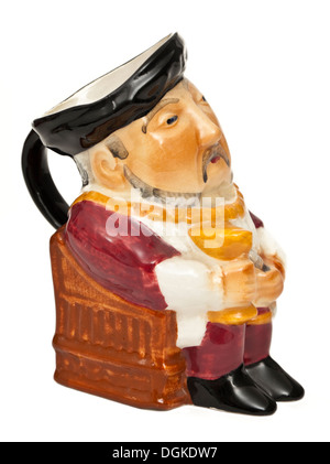 'King Henry VIII' ceramic Staffordshire character / Toby jug by Shorter & Son Ltd from the 1950's Stock Photo
