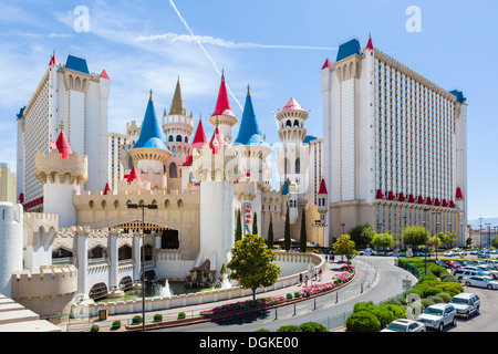 Excalibur hotel and casino, Las Vegas Boulevard South ( The Strip ), Las Vegas, Nevada, USA Stock Photo