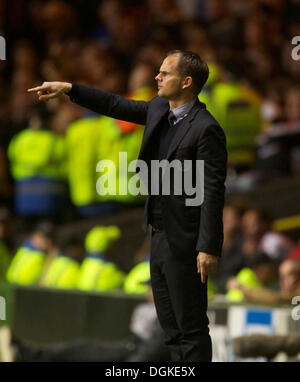 Glasgow, Scotland. 22nd Oct, 2013. Ajax manager Frank De Boer during the Champions League Game between Celtic and Ajax, from Parkhead Stadium. Credit:  Action Plus Sports/Alamy Live News Stock Photo