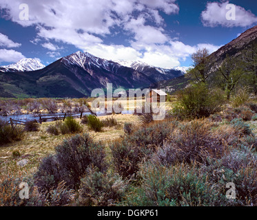 A view of the wilderness near Twin Lakes in Colorado. Stock Photo