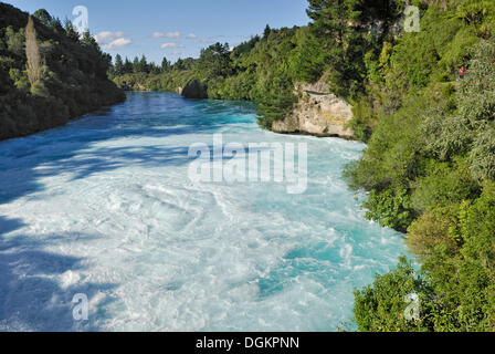 Huka Falls, Waikato River, Taupo, North Island, New Zealand Stock Photo