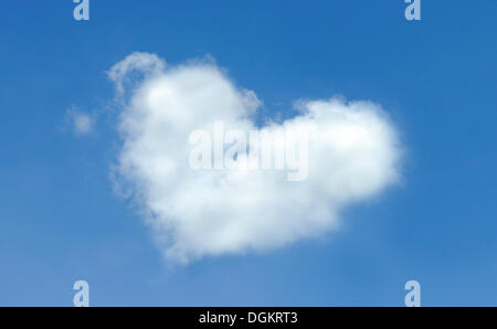 Heart-shaped cloud Stock Photo