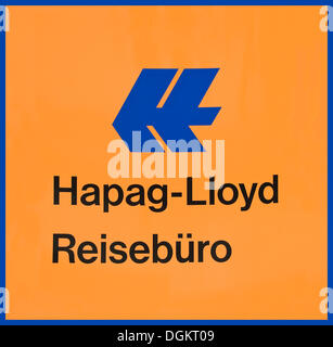Logo Hapag Lloyd Reisebuero, Hapag Lloyd travel agency Stock Photo