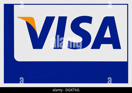 Visa logo, Visa International Service Association, credit card organisation Stock Photo