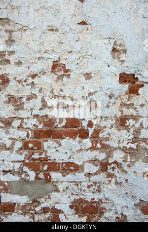 Whitewashed brick wall, background, PublicGround Stock Photo