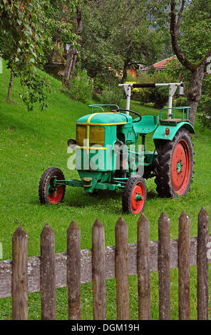agriculture old tractor in wooden shag farm Stock Photo - Alamy