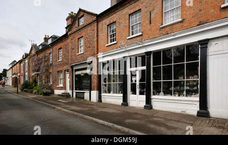 Old Shops & Houses, High Street, Newnham-on-Severn. Gloucestershire Wistaria House in middle distance Stock Photo