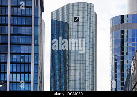Deutsche Bank office building, headquarters, Financial District, Frankfurt am Main, Hesse Stock Photo