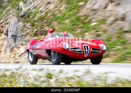 Alfa Romeo Disco Volante Spider, built in 1952, rarity, ascension to Mt. Stoderzinken, Ennstal Classic 2009 rally, Groebming Stock Photo