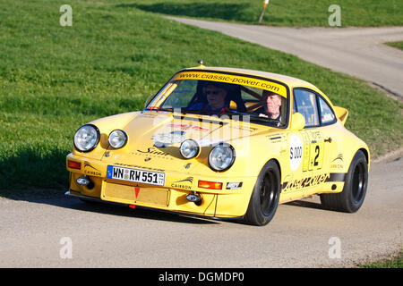 Former rally world champion Walter Roehrl in a Porsche Carrera 3.0 RSR, built in 1981, Langenburg Historic 2010, Langenburg Stock Photo