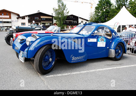 Vintage car, Bugatti 57 SC Atlantic, built in 1937, iconic vehicle of automotive construction, only 4 examples were produced, Stock Photo