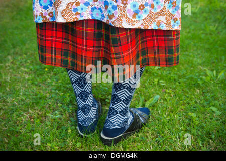 Legs of an elderly woman Stock Photo