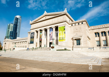 CHICAGO, IL - OCTOBER 22: A morning view of the Field Museum of Natural History in Chicago, Illinois on October 22, 2013. Stock Photo