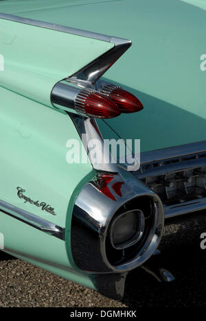 Back of a Cadillac Coupe Deville 1959 Stock Photo