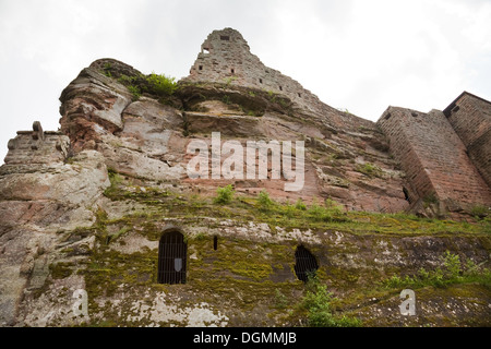 Wissembourg, France, the medieval castle rock Fleckenstein Stock Photo