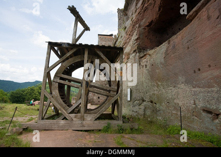 Wissembourg, France, the medieval castle rock Fleckenstein Stock Photo