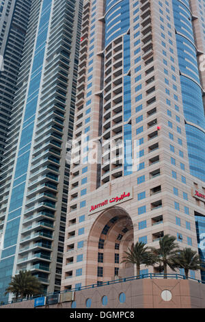 The Dubai Marriott Harbour Hotel Stock Photo - Alamy