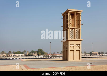 Individual wind tower, Al Ras, Deira, Dubai, United Arab Emirates, Middle East, Asia Stock Photo