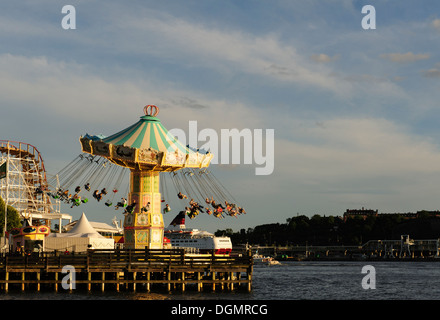 Merry go round at the Grona Lund amusement park in Stockholm Stock Photo