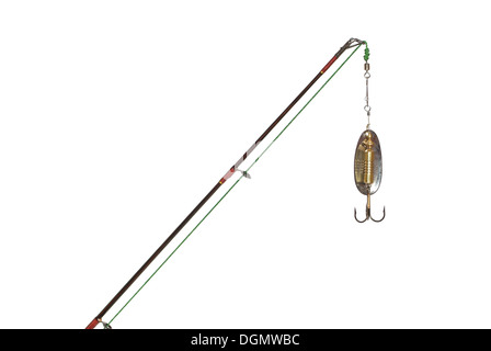 https://l450v.alamy.com/450v/dgmwbc/metal-pendant-on-spinning-fishing-rod-bait-dgmwbc.jpg