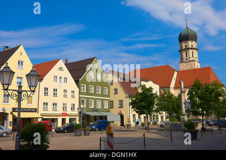 Schongau, Pfaffenwinkel region, Romantic Road, Romantische Strasse, Bavaria, Germany, Europe. Stock Photo