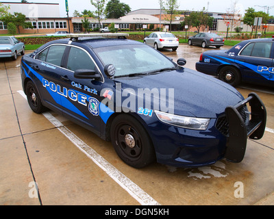 Oak Park Police car, Oak Park, Michigan, USA Stock Photo