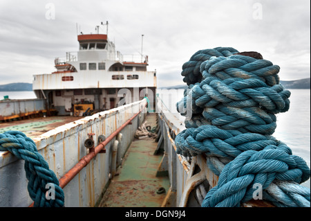 Rusty abandoned ship Stock Photo