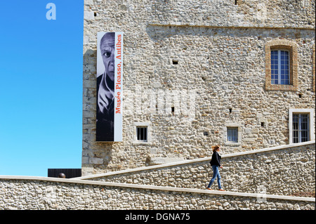 Europe, France, Alpes-Maritimes, Antibes. Picasso Museum in the Grimaldi castle. Stock Photo