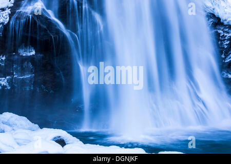 Krimml Waterfalls in winter, Krimml, Tyrol, Austria Stock Photo