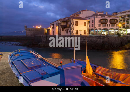 Harbour of Puerto de la Cruz, Tenerife, Canary Islands, Spain, Europe Stock Photo