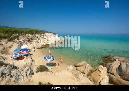 Portokali Beach, Kavourotypes, Sithonia, Chalkidiki, Greece Stock Photo