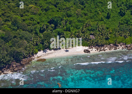 Anse Petite Marie-Louise beach, southern Mahe island, Seychelles, Africa, Indian Ocean Stock Photo